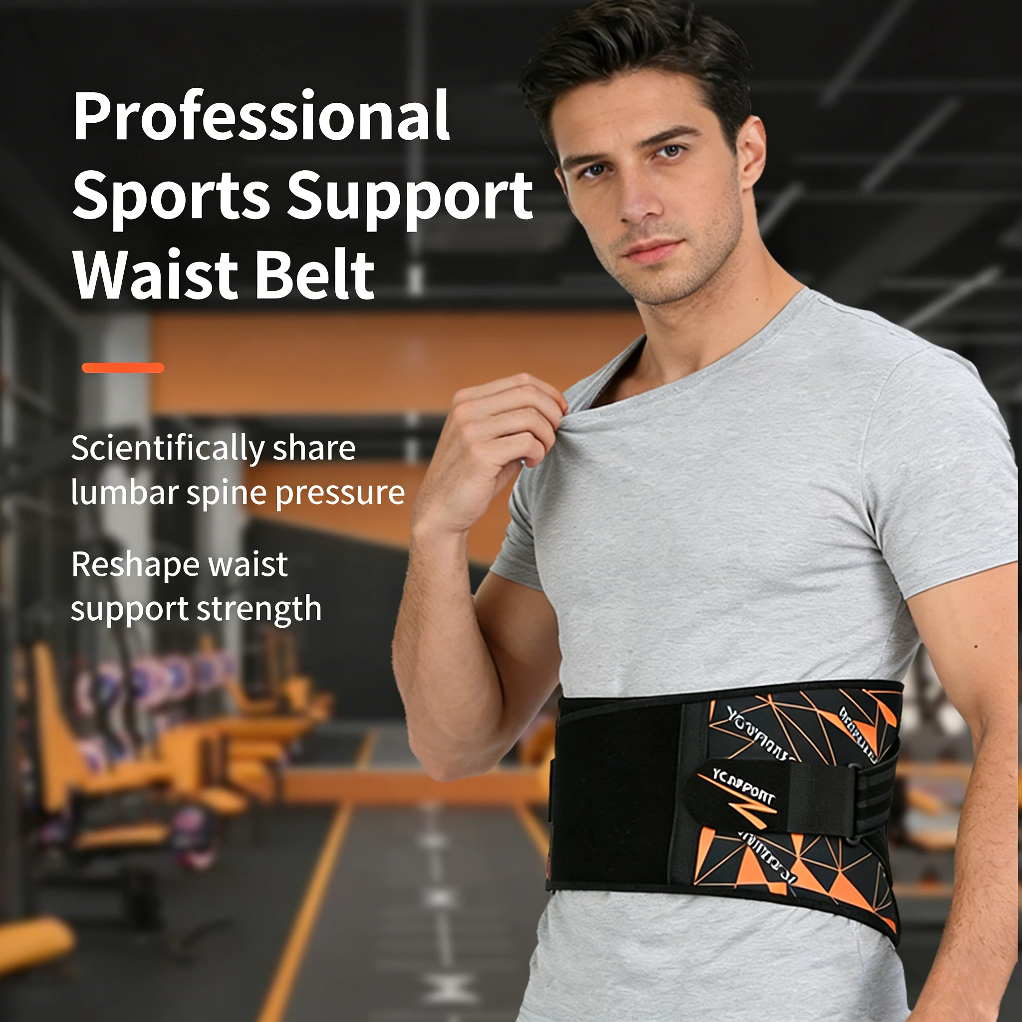 Breathable Lumbar Support back Belt with 4 Strong Steel Plates, Comfortable Wear, Relieve Waist Pain, Unisex Design