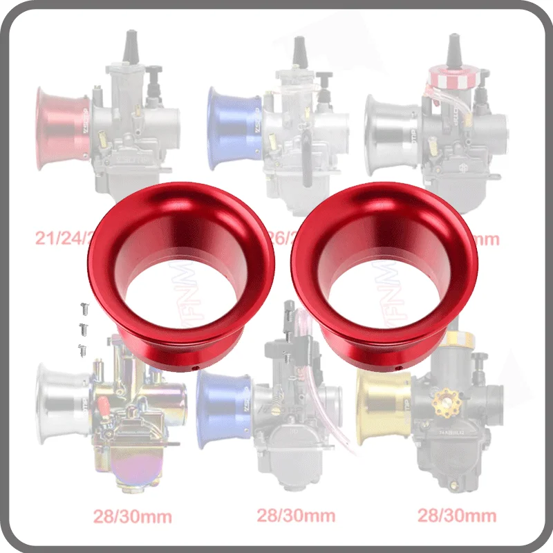 50/55mm Motorcycle Modified Carburetor Air Filter Cup For Keihin OKO KOSO PWK21/24/26/28/30/32/34 PE CVK28/30 Wind Cup Horn Cup