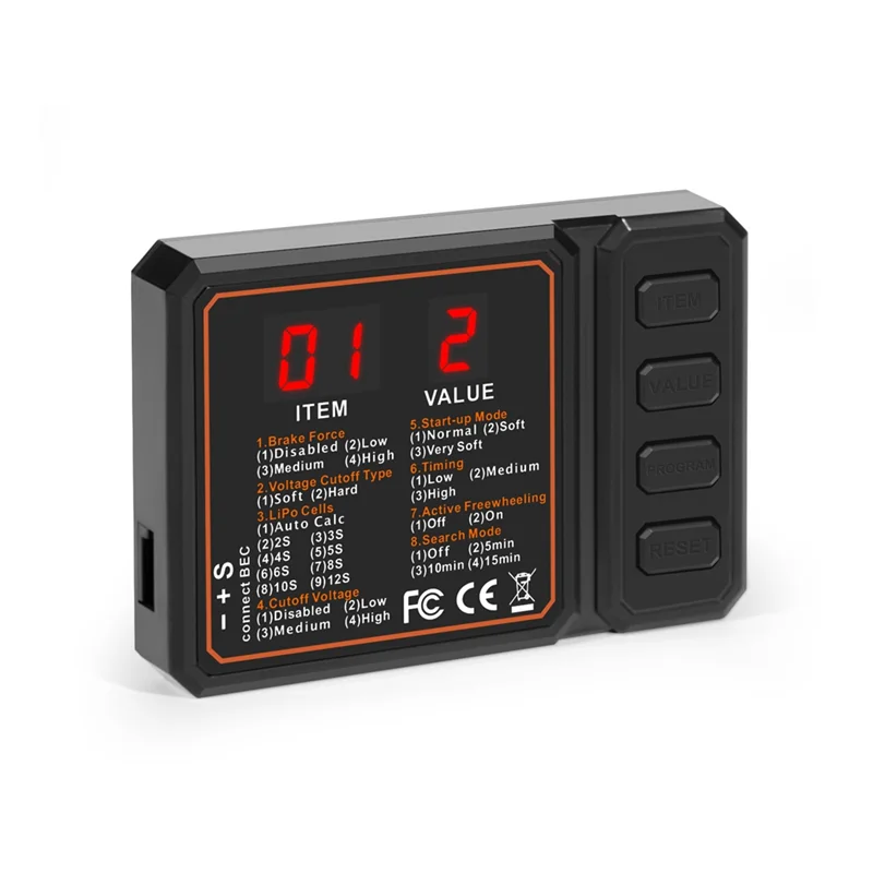 A19Q-Borstelloze ESC 2-3S Lipo Ondersteuning BEC Uitgang Met Programmeerkaart Voor RC Auto Boot Vliegtuigen DIY onderdelen