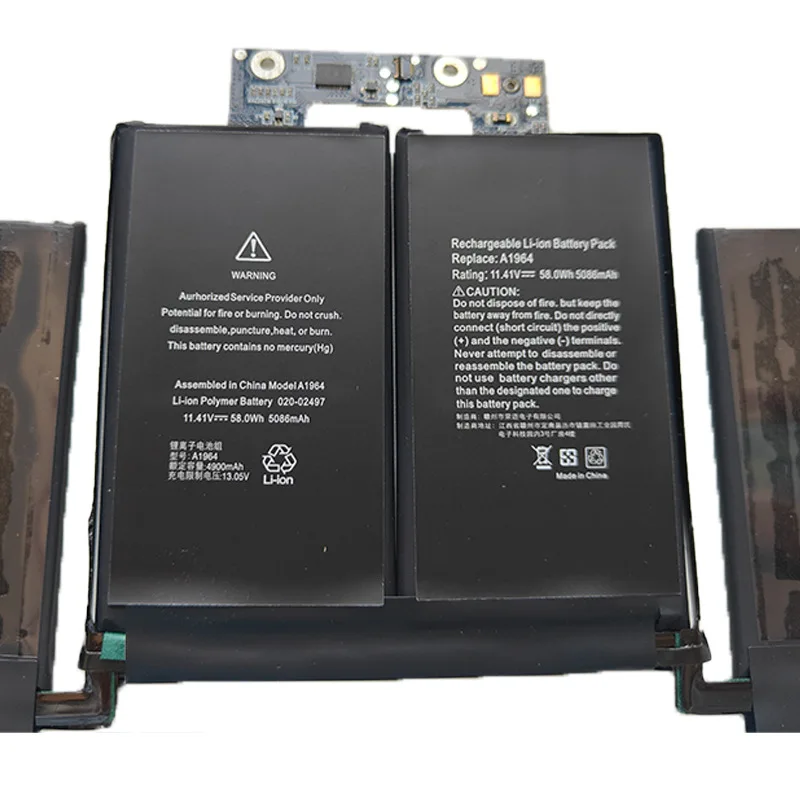 3625mAh A1964 Laptop Batterij voor Apple MacBook Pro A1989 13 "(2018/2019) A2251 (2020) EMC3214 EMC3358 020-02497 MR9Q2LL/A