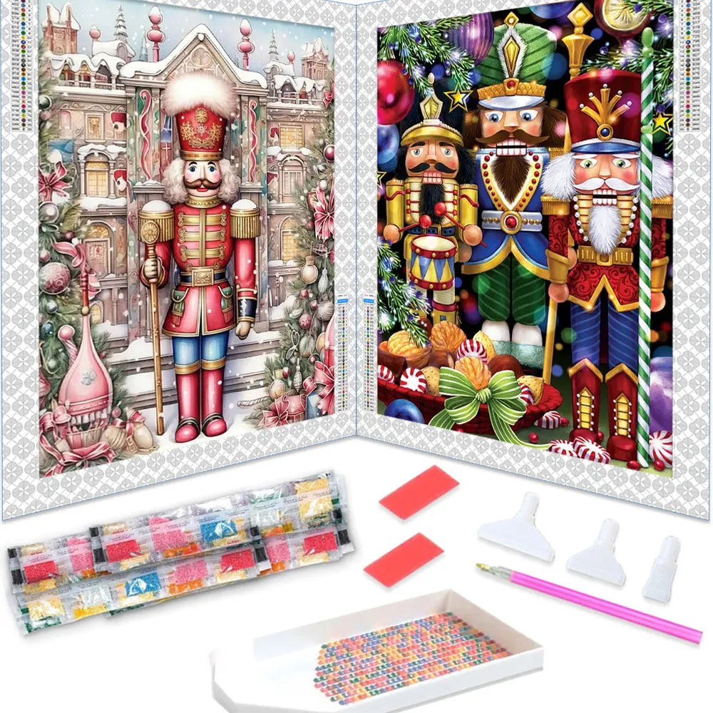 Diamond Painting Nutcracker Soldier Diamond Embroidery Cartoon Mosaic Picture Of Rhinestones Full Set Beads Art Christmas Gifts