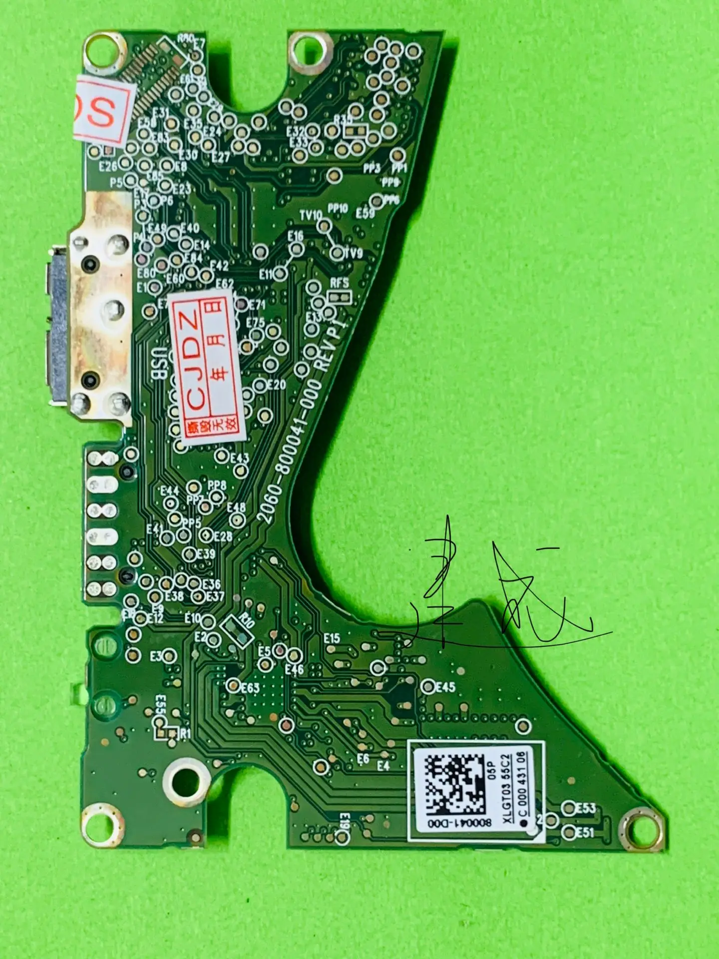 Imagem -02 - Placa do Disco Rígido para Dados da Recuperação Hdd Removível 2060 800041 000 Rev p1