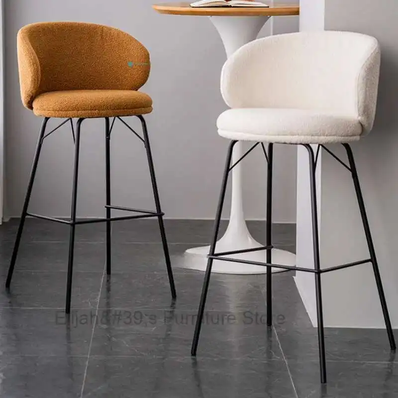 

Outdoor Height Bar Chairs Nordic Ergonomic Design Luxury Modern Bar Chairs Living Room Feature Taburete Alto Furniture SR50BC