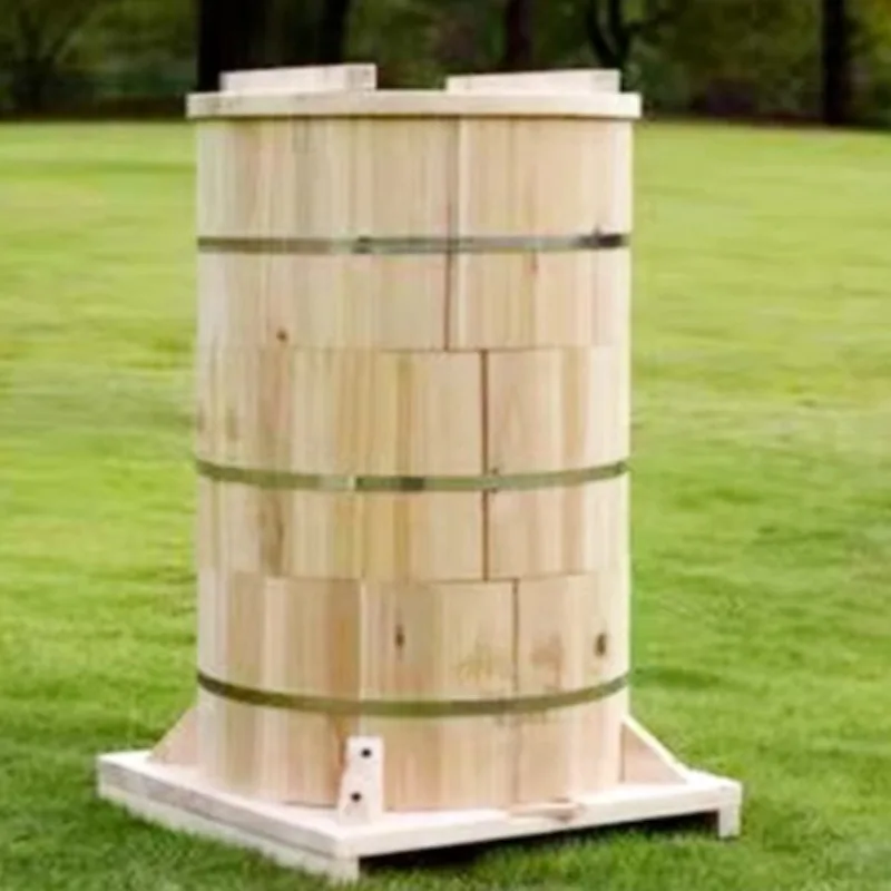 

Lattice Beehive Thickened Fir Round Barrel Beehive Old-fashioned Soil Beehive Recruit Bee Barrel Lure Bee Barrel