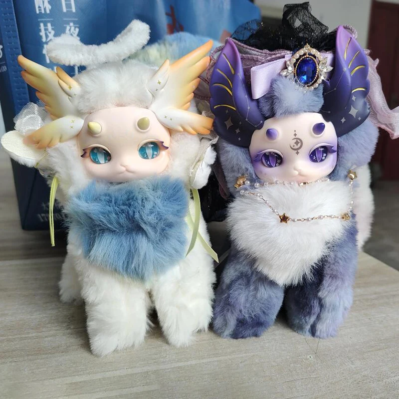 Tutulong Fantasy Bio-magic Academy Series Blind box toys Cute Cat Dragon Plush Doll  Action Figure Mystery box Surprise Gifts