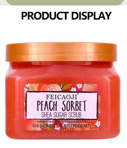 Imagen 2 del producto Exfoliante de azúcar para el cuidado de la piel, sal de azúcar de arbutina, exfoliante corporal con sal de baño