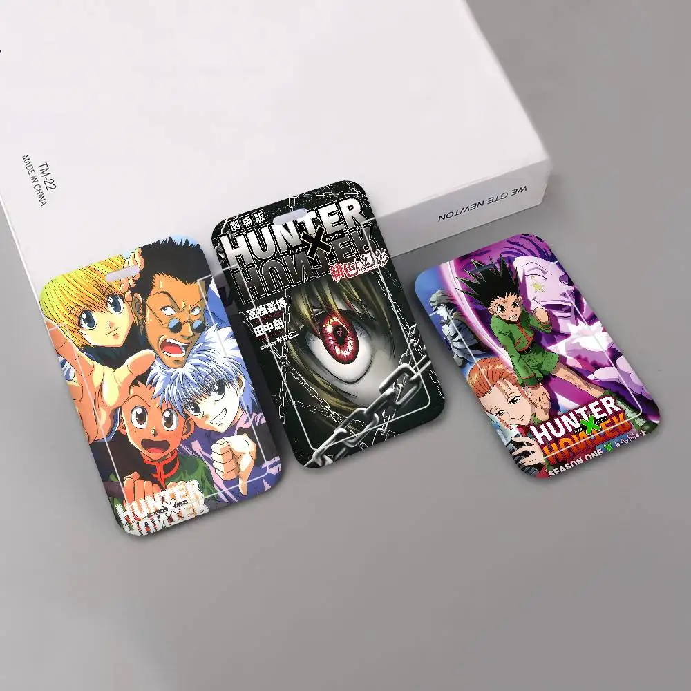 

Держатель для ID-карты/бейджа в стиле японского аниме Hunter X Hunter, чехол для рабочего пропуска сотрудников компании, с ремешком на шею