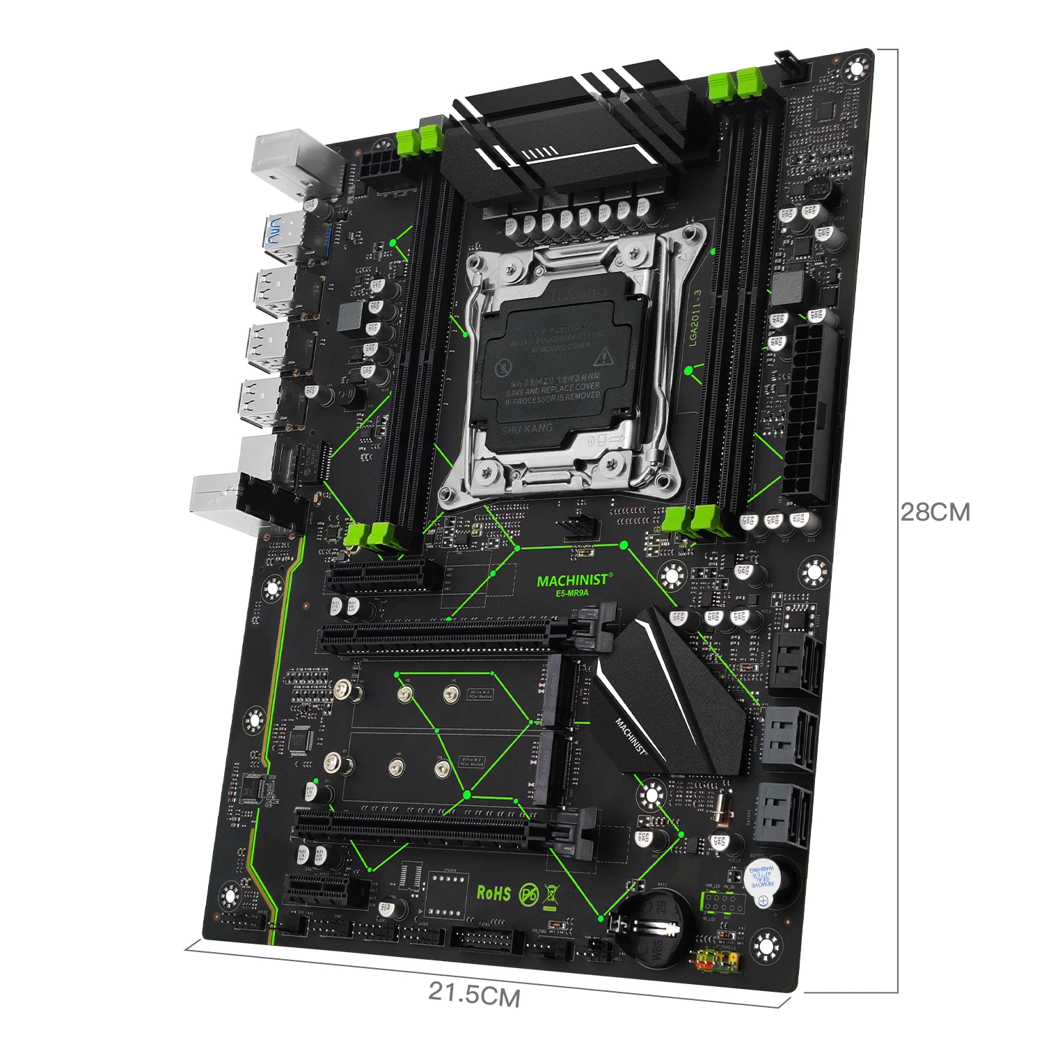 MACHINIST X99 MR9A ATX Motherboard Support Xeon E5 V3/V4 LGA 2011-3 Series CPU DDR4 Four Channels RAM NVME M.2*2 USB3.0