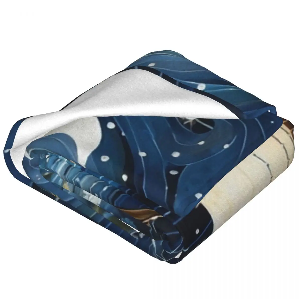 Silver Crescent Moon Four Seasons Universal Blanket Air-Conditioned Room Can Be Laid Mother's Day Gift