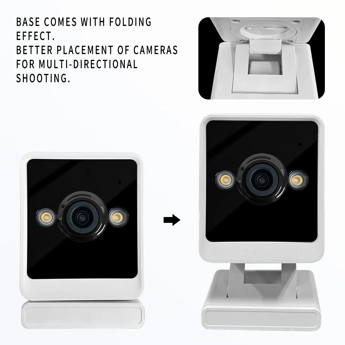 Cámara de 3MP, monitor de bebé, cuidador de bebé, cámara de red remota inalámbrica para el hogar con visión nocturna infrarroja, Base magnética