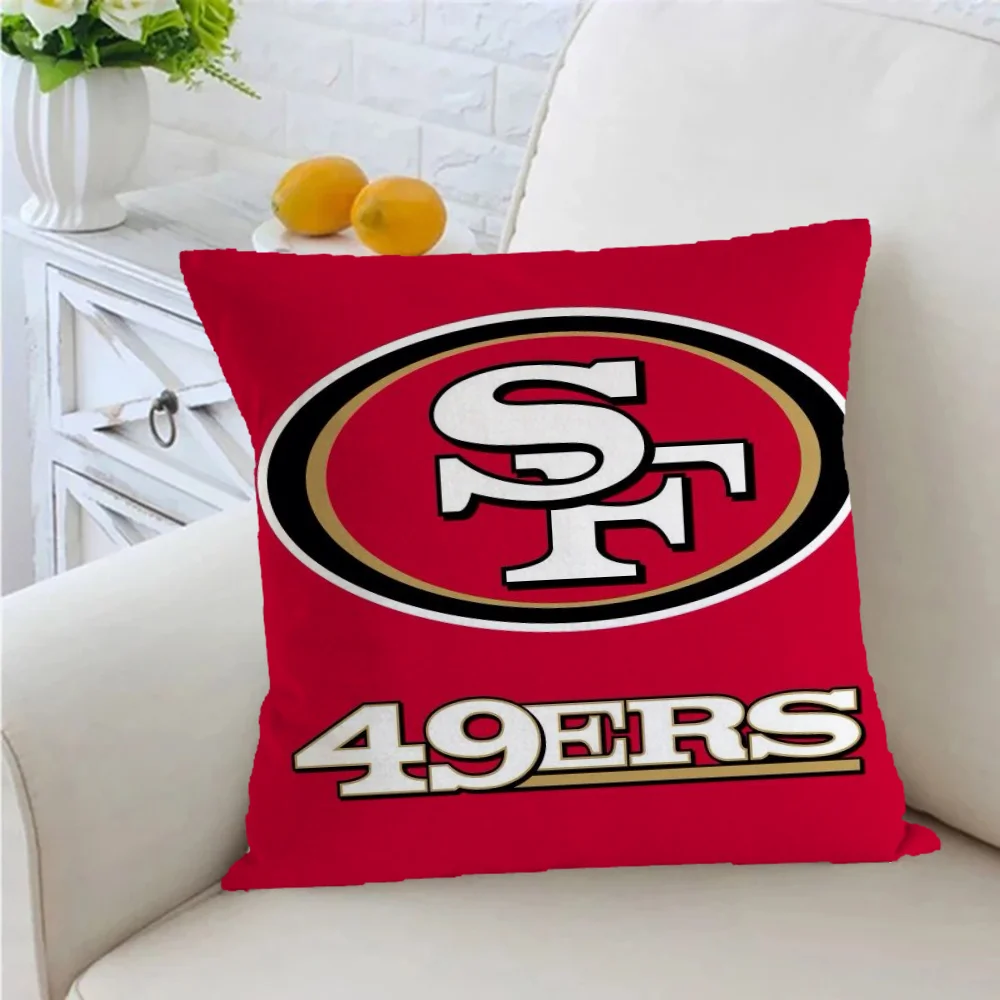 San Francisco 49ers Cushion Cover 40*40 Sleeping Pillows Covers for Decorative Cushions Home Pillowcase Pillow Sofa 45x45 50x50