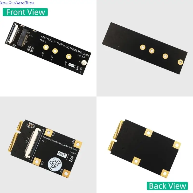 D0UA M.2 NVMe to Mini PCIe Conversion Adapter Card Wide Compatibility Easy Installation Efficient Transfer