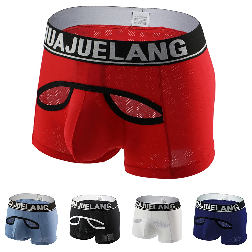 Boxer Briefs Breathable Trunks Fashionable Design Lightweight Material Sexy Breathable Underwear Boxer Casual Wear