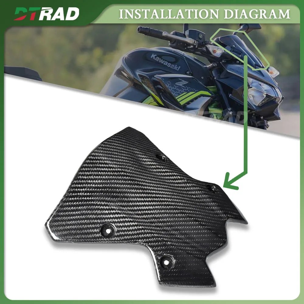 For KAWASAKI Z900 2020-2022 2021 Z 900 Accessories Carbon fiber windscreen Fairing Kit Motorcycle windbreaks Panel Moto Parts