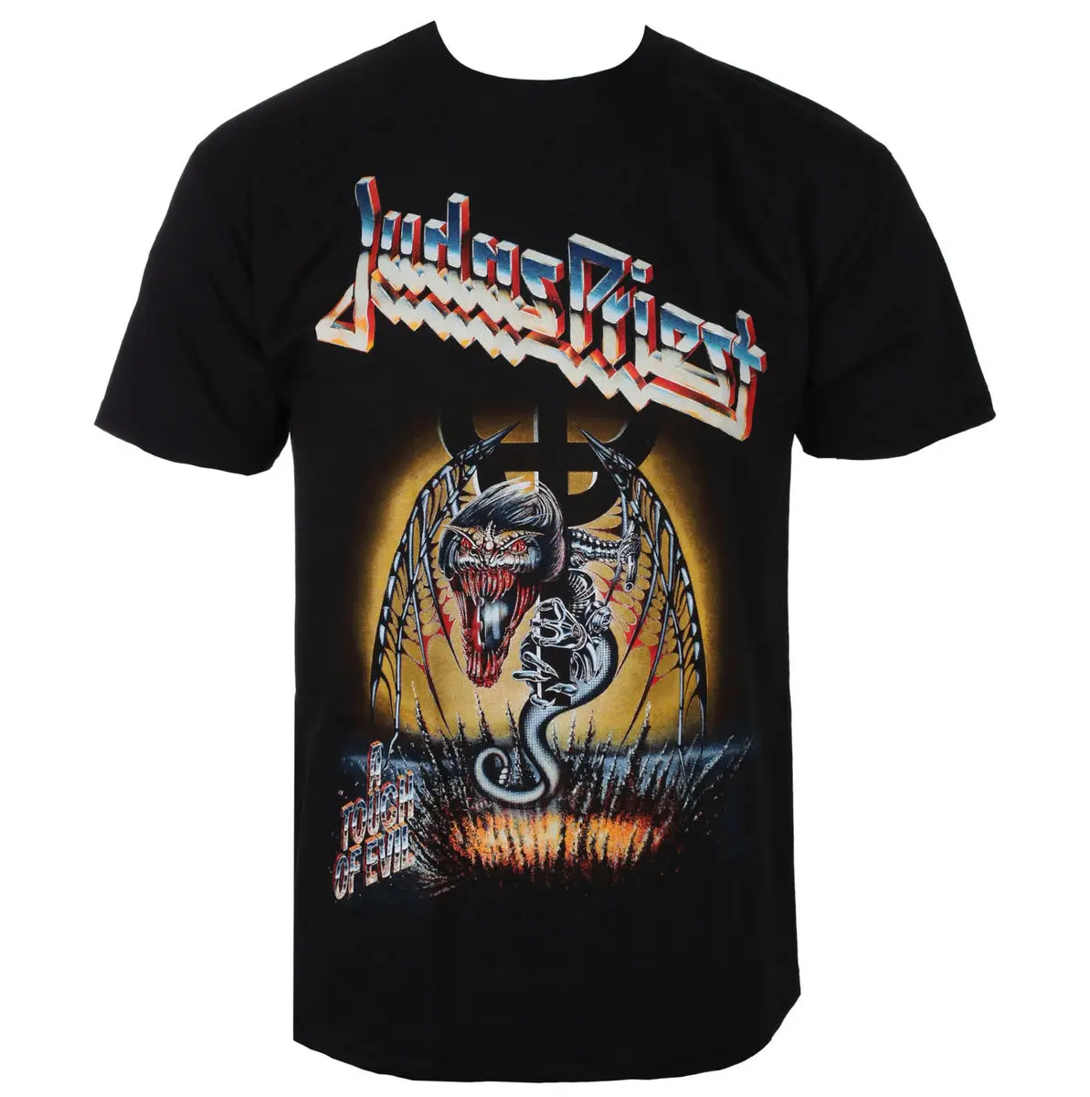 Y2k Sommer Judas Priest Grafik-Baumwoll-T-Shirt Unisex Sommer Kurzarm Mode Marken-T-Shirt Luxus Casual Vintage Tees – Detail 5