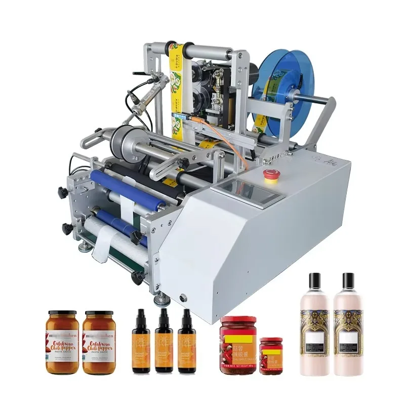 

Portable Electric Round Label Pasting Machine for Plastic Bottle & Glass Packaging Metal and Glass Material Electric Driven