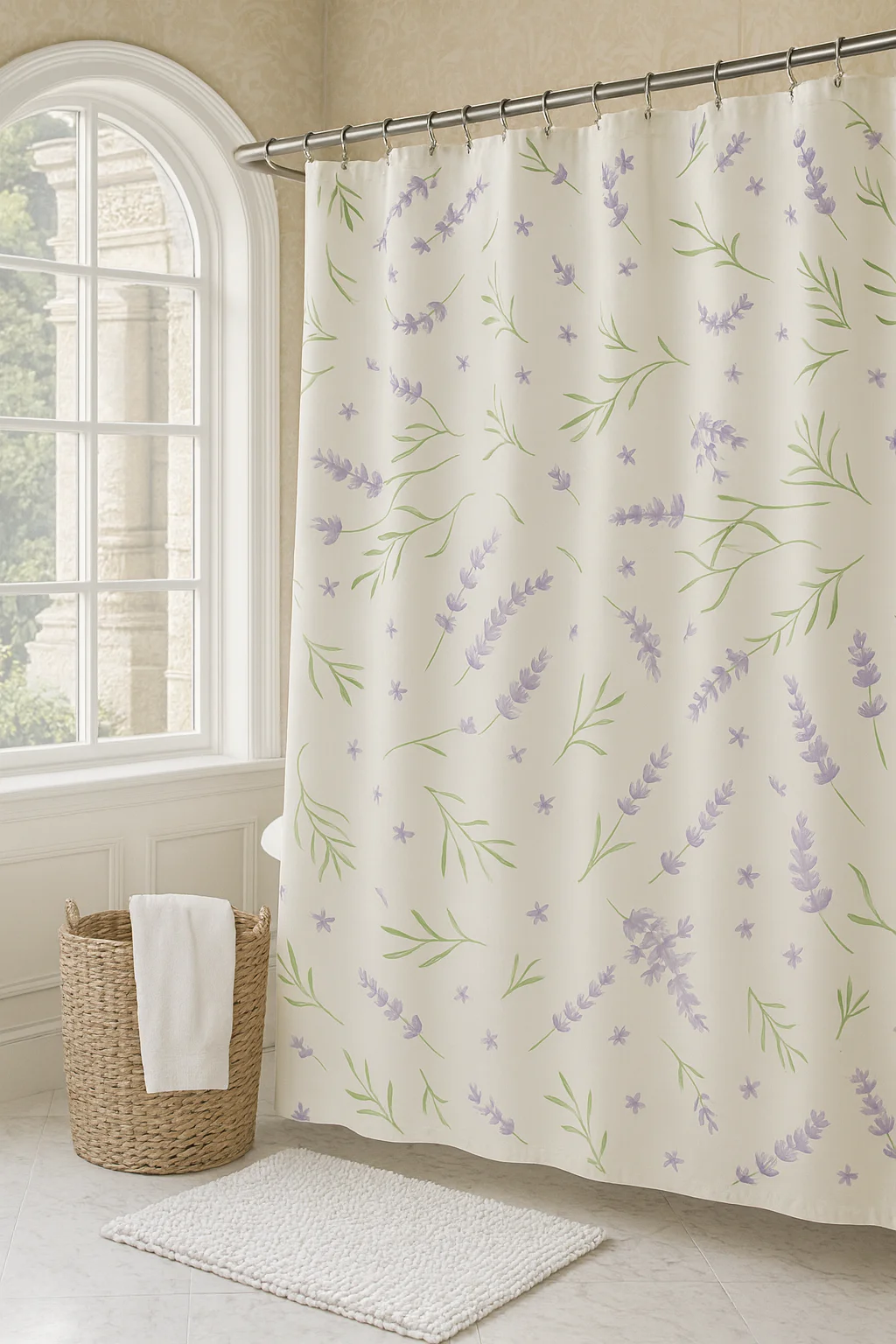 

Занавеска для душа с цветочным принтом, водонепроницаемая политкань, занавеска для душа в деревенском стиле, фермерский дом, занавеска для душа с весом дна, 72x72l, доступ к ванной комнату