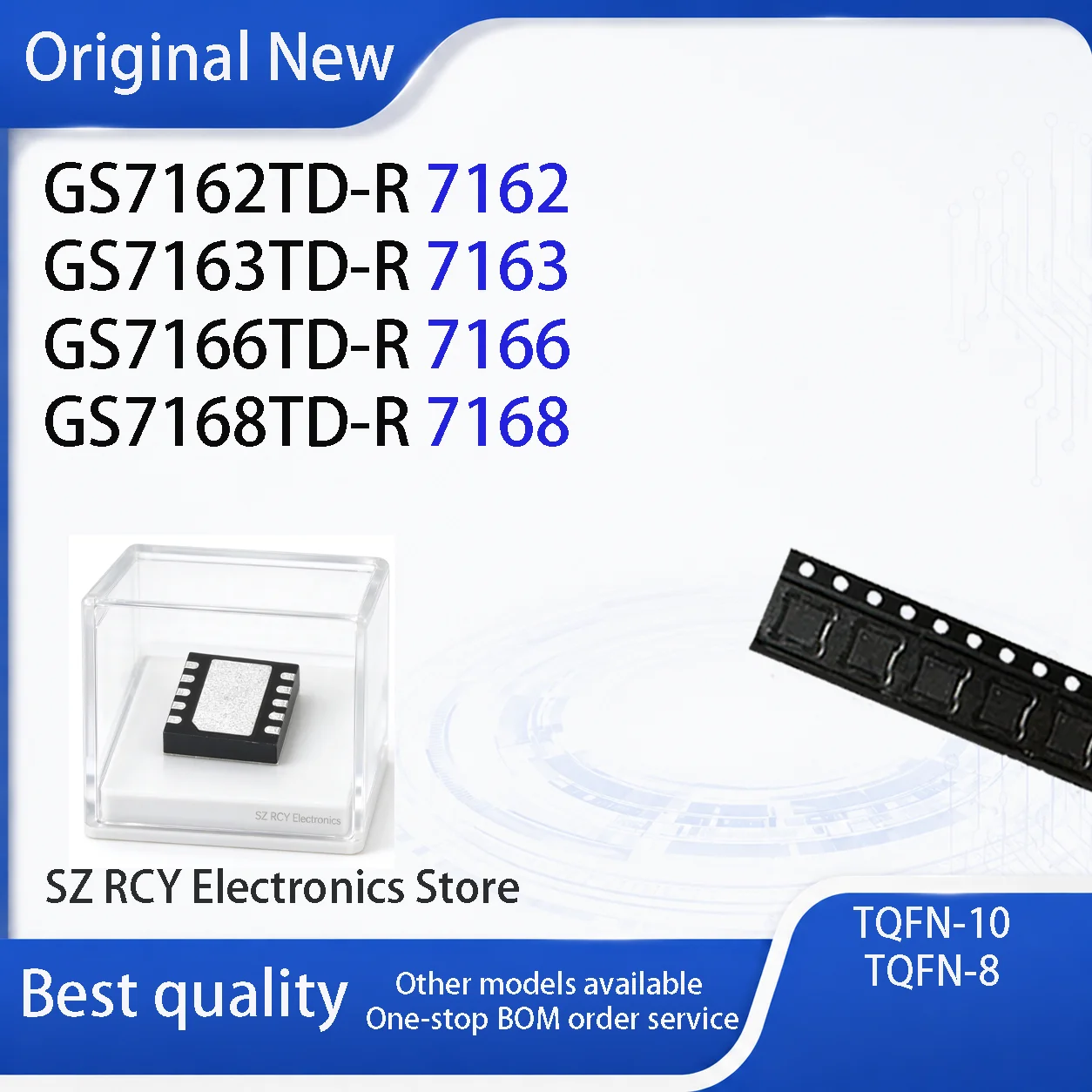 NEW (5-20 PCS) GS7162TD-R GS7163TD-R GS7166TD-R GS7168TD-R GS7162TD GS7163TD 7162 7163 7166 QFN IC CHIP GS7166TD GS7168TD 7168