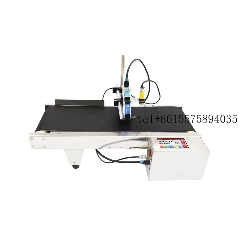 

Mini Desktop Conveyor Inkjet Machine Expiry Date Snacks Small Plastic Bag Date Printer