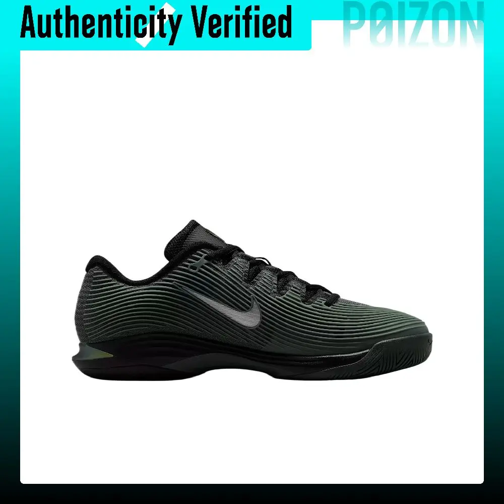 Nike Vapor 12 Tennis Shoes Men's Low-top Camouflage Green/Metallic Gold/Black/Pure Platinum IM3793-300 - view 3