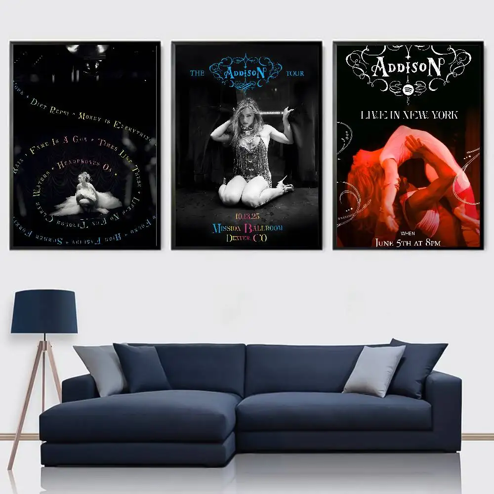 شعبية الموسيقى المغني أ-أديسون راي المشارك عالية الجودة النوم غرفة المعيشة الجمالية الجدار الديكور اللوحة ملصقات هدية #2
