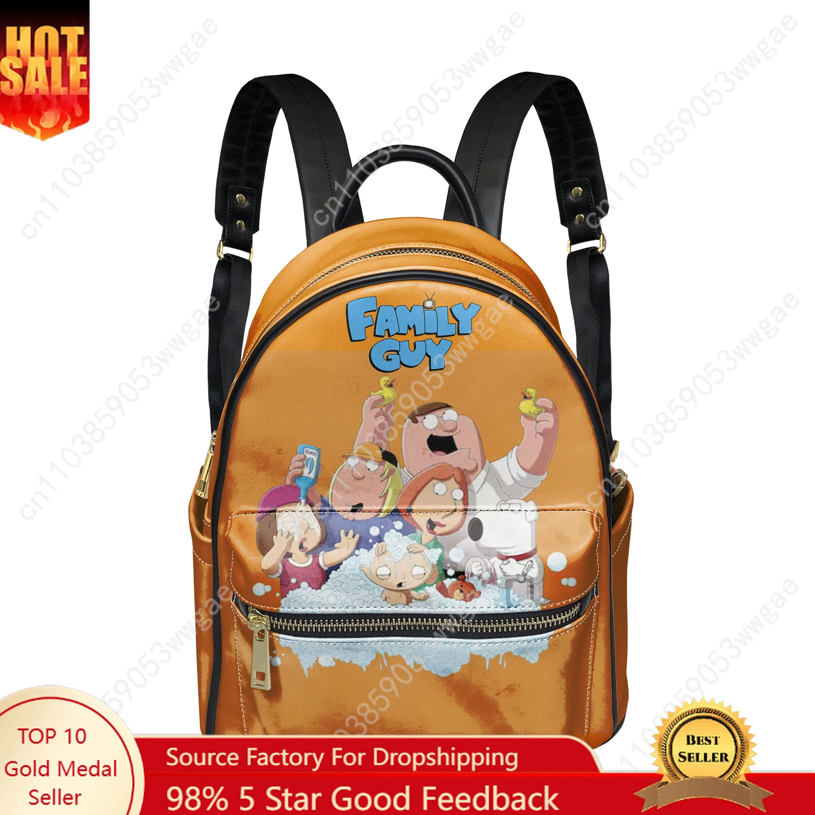

Family Guy Backpack Womens Mens Knapsack Customized Text Image Double Shoulder Bag Business Travel Bookbag Rucksack Gift Daypack