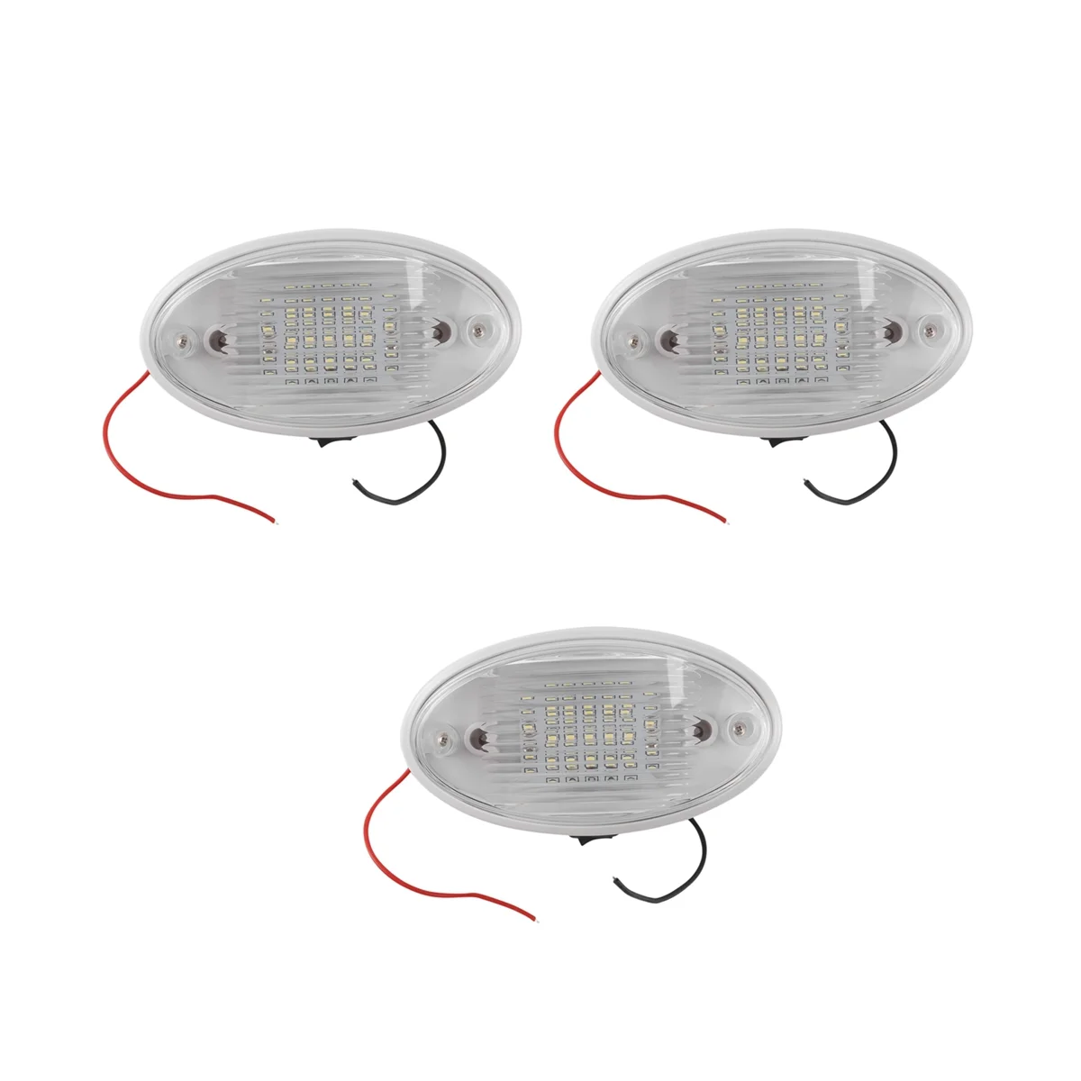 3X 12V LED Light with Switch Caravan Motorhome Boat Awning Annex Tunnel Boot White