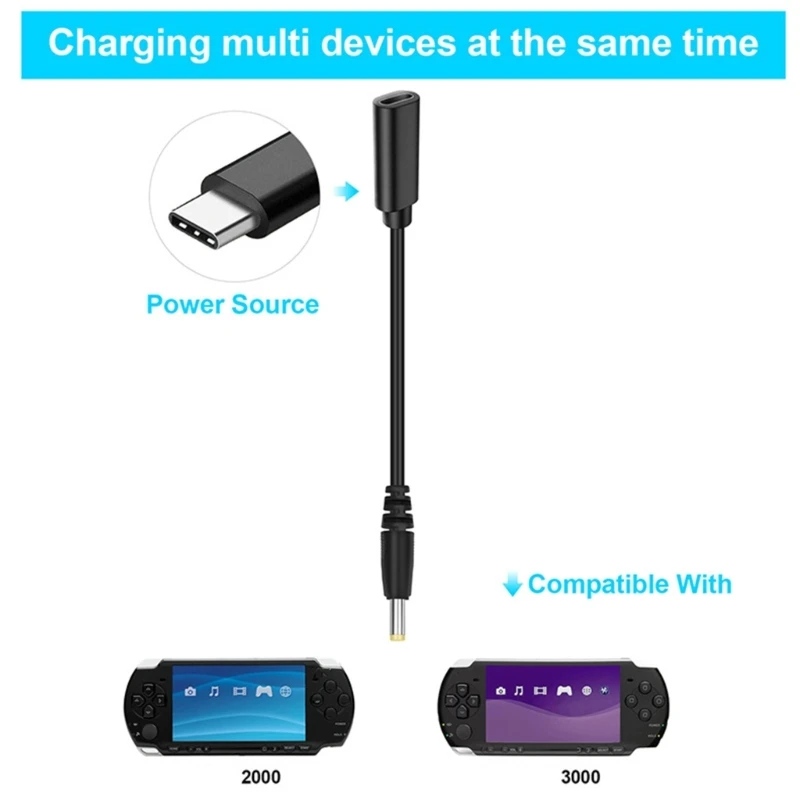 

Charging Cord Wire for 2000 Console Type-C Power Cable Gaming Accessory