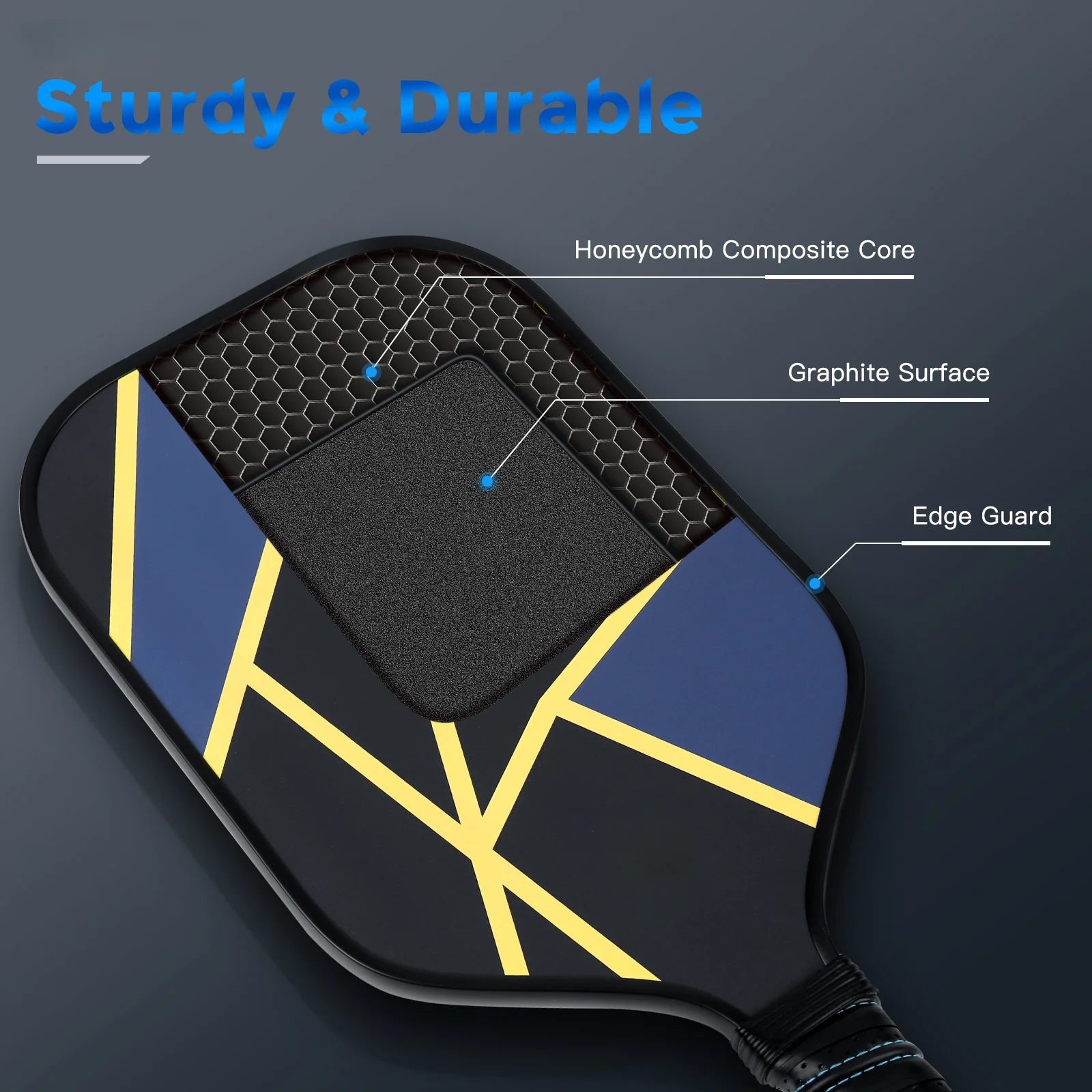 Pickball Palette Game USAPA Approved Racket with Portable Bag Beach Tennis Racket Carbon Squash Racket UV Printed Racket Set