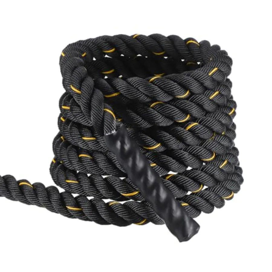 

Battle Rope 0Feet x.5 Polyester Workout Rope Heavy Fitness Exercise Rope for Strength Training Home Gym Muscle Building