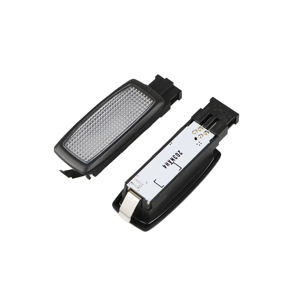 2Pcs Black Led Sun Visor Reading Light Dome Makeup Mirror Lights For VW Passat B7 Tiguan Superb Tharu 56D947109 56D 947 109