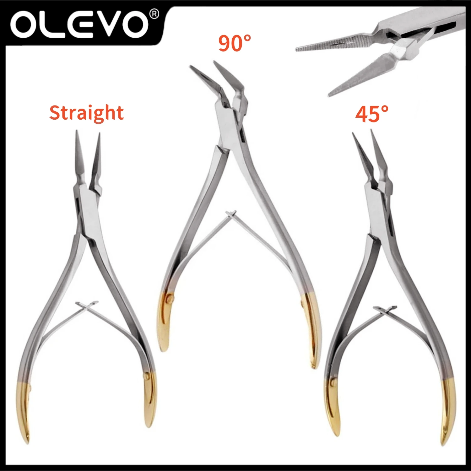 Dental Residual Root Tweezers Forceps Tooth Extractor Plier Fragment Minimally Invasive Cutter 45° 90° Curved Straight Head Tool