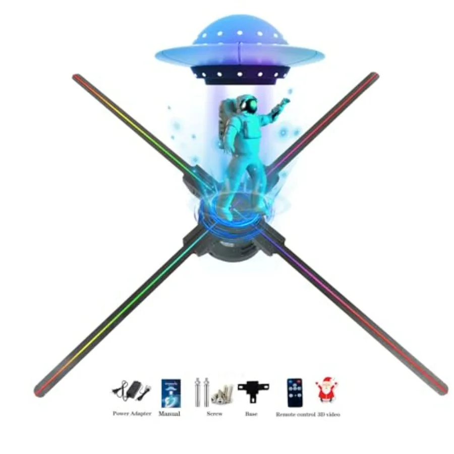 

3D-голографический вентилятор HD LED с Wi-Fi проектором и библиотекой из 700 видео для розничных магазинов, торговых центров, рождественских елок