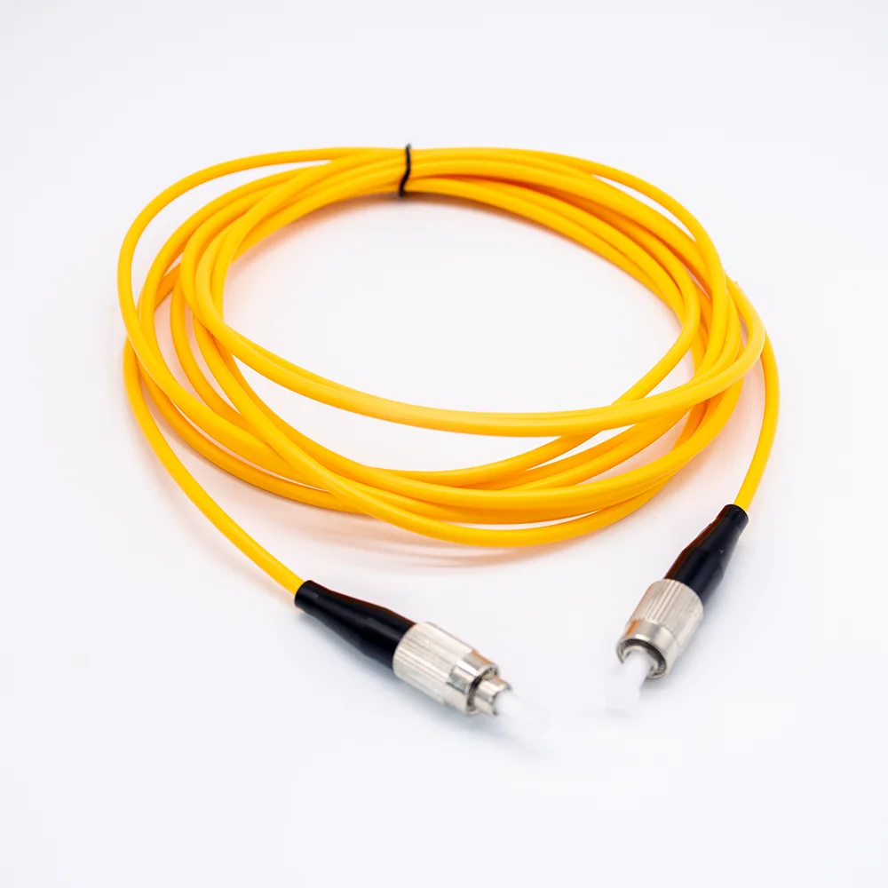 Low Loss Single Mode Fiber Patch Cable, FC-FC Simplex OS2 9/125μm, 3 Meters, LSZH