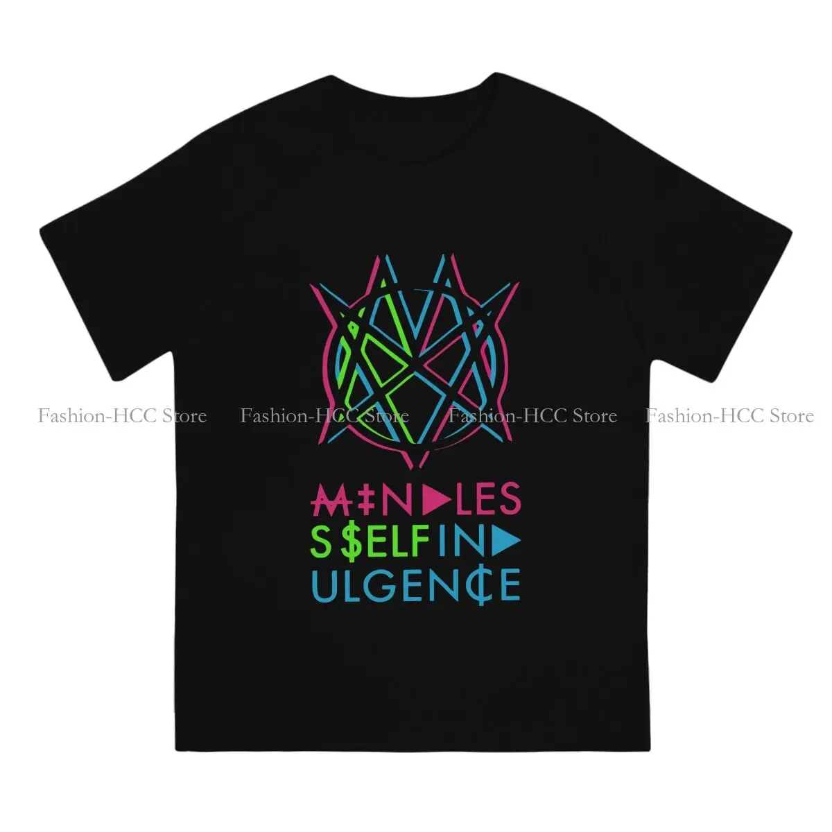 Sign Mindless Self Indulgence T Shirt Gothic O-Neck TShirt Harajuku Short Sleeve Polyester