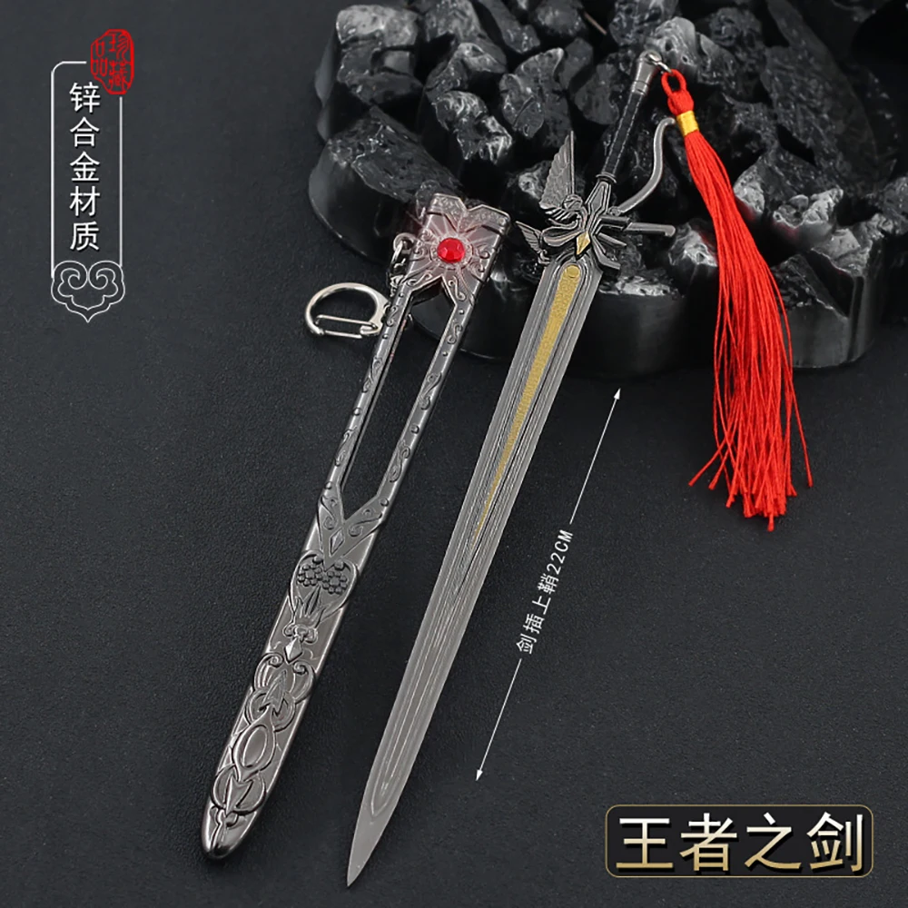 Kingsglaive Final Fantasy XV Keychain Full Metal Sword Weapon Model Replica Ornament Crafts Accessories Car Key Ring llaveros