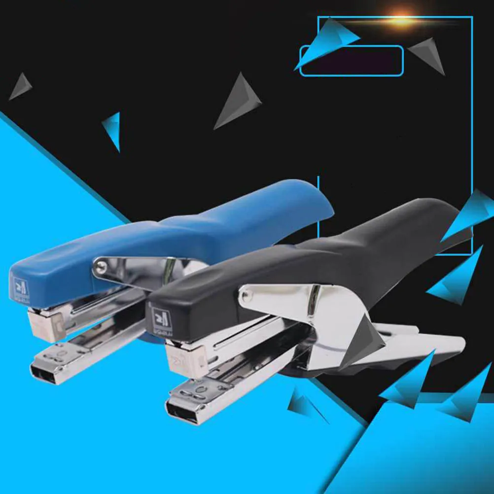 

Степлер-плоскогубцы ручного типа, черный, сверхмощный, металлический, для скоб 26/6, без застревания, эффективный, для офиса, школы, книг, сантехники