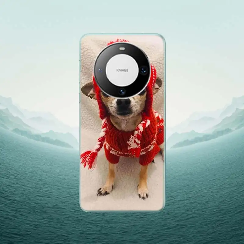 Chihuahua Puppy Teacup Dogs custodia per telefono per Huawei P40 Lite P50 Pro P30 P20 P10 Y5 Y6 Y7 Y9 2019 Mate 30 20 Pro 10 Lite Cover