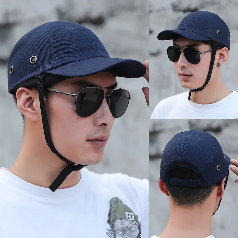 Lightweight Safety Bump Cap ABS Inner Shell Breathable Baseball Work Hat Anti Protection for Construction Industrial Workers