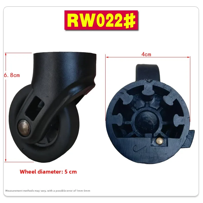 Universal Wheel Luggage Cart Travel Suitcase Wheel Tool Box Wheel Caster Bag Wheel Removal Wheel 022 Travel Luggage Accessories