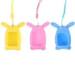 Soft Skin Friendly Protector Cute Rabbit Silicone Pendant Sling Protective Cover for Q90 Kids for Smart Watch