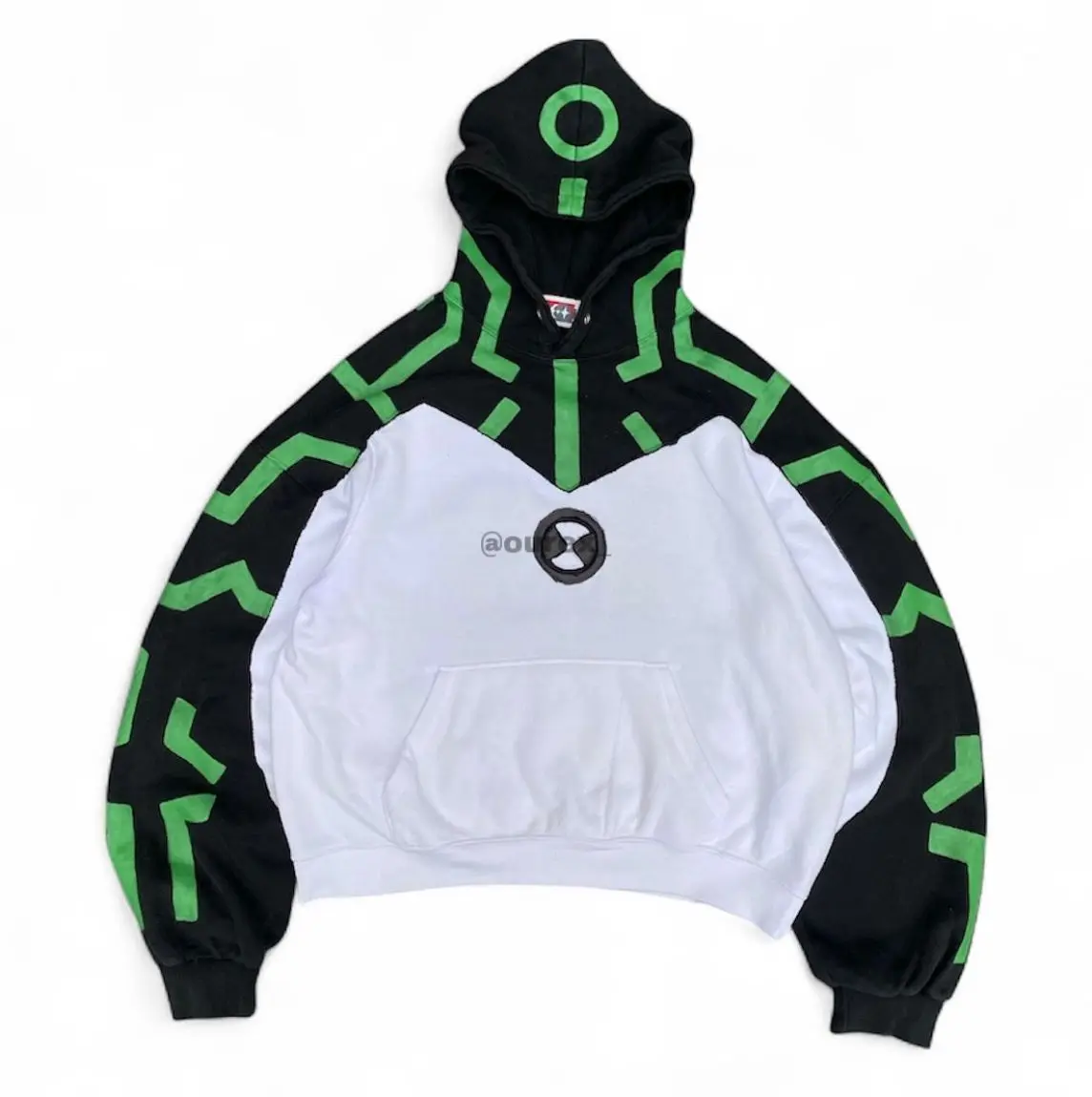 Upgrade Alien Patchwork Embroider Hoodies Women Casual Sweatshirt American Streetwear Comic Convention Unisex Anime Hoodie