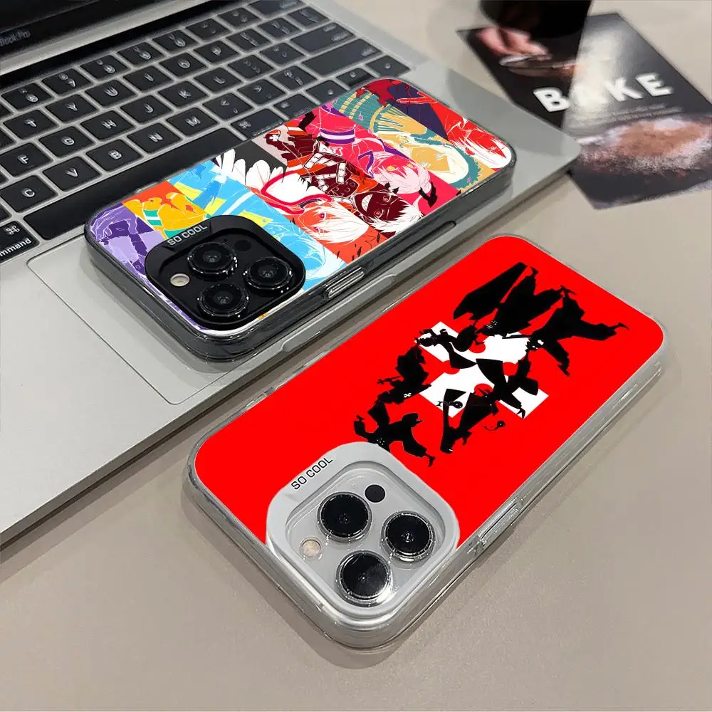 

Чехол для мобильного телефона Anime Fire Force для iPhone 17, 16, 15, 14, 13, 12, 11 X XR XS 8 7 Pro Max Plus, полупрозрачный цветной защитный чехол