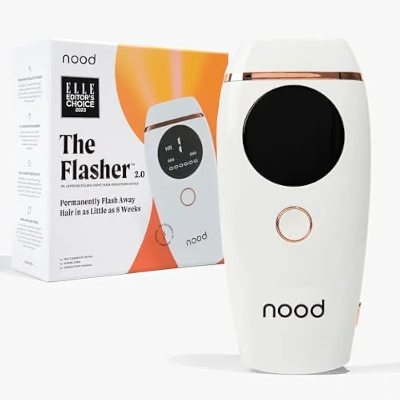 

Flasher 2.0 by Nood, IPL Laser Hair Removal Device for Men and Women, Pain-free and Permanent Results