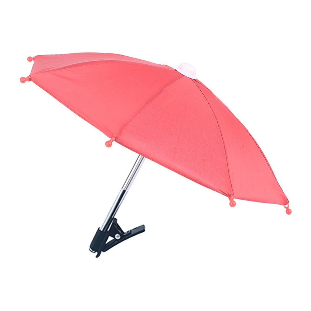 Mini & Portable​​ Phone Sunshade Umbrella​​ ​​Waterproof​​ ​​Cute Design​​ ​​Motorcycle Phone Bracket​​ Waterproof