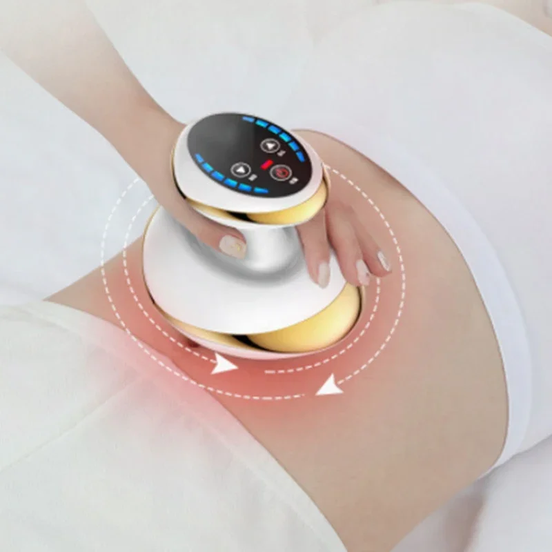 6-Gang-Elektro-Guasha-Schabegerät, Unterdruck, Vakuum-Saugnapf, Heim-Körpermassagegerät, Heizung, Fettverbrenner, Anti-Cellulite