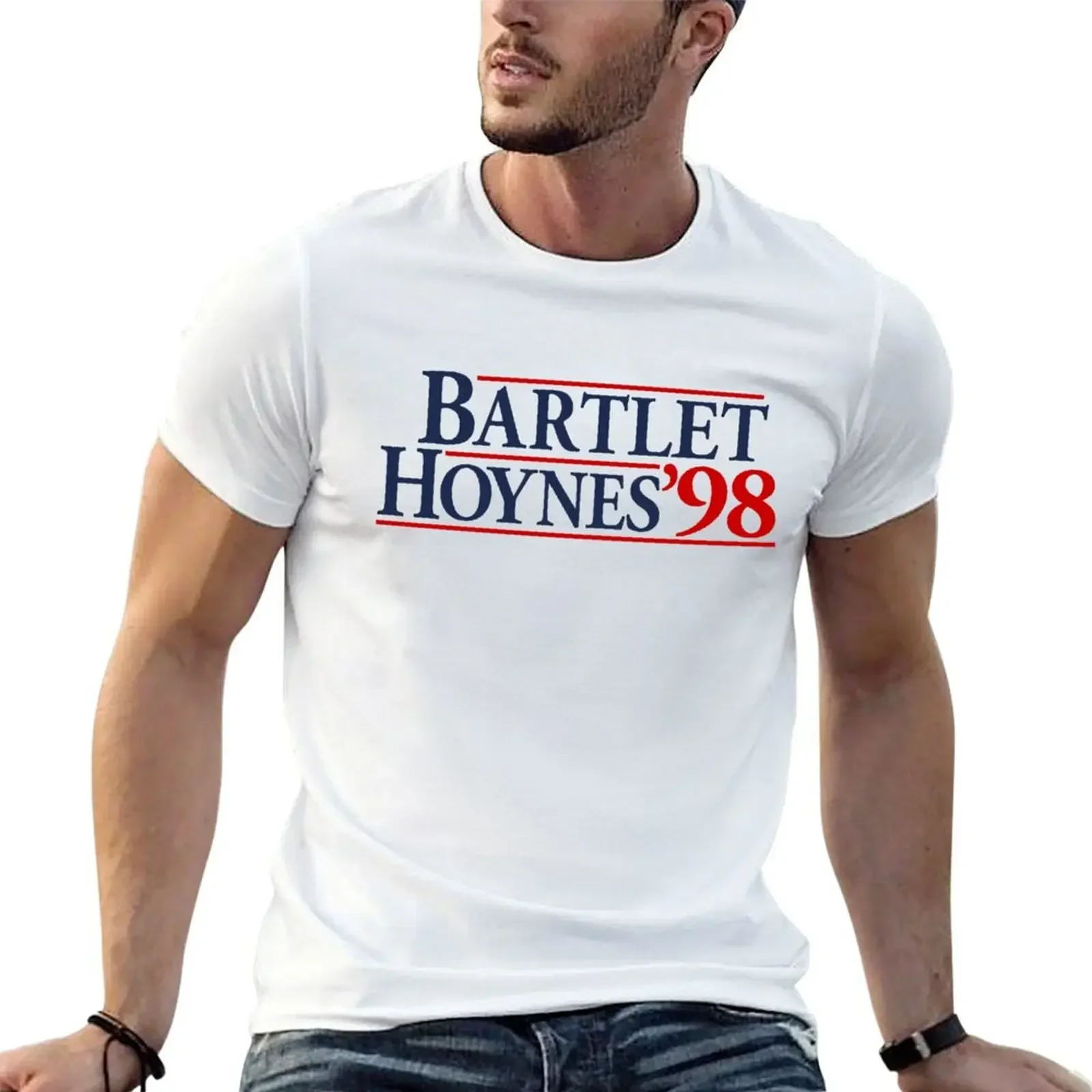 Bartlet for America T-Shirt graphics anime tshirt basketball graphic tees mens big and tall t shirts