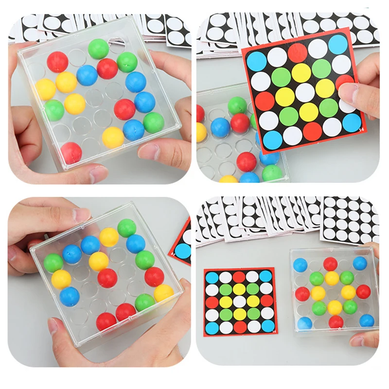 Montessori Flexible Finger Board Finger Rolling Ball Palm Treasure Board Finger Rolling Game Puzzle Toy Flexible Tabletop Finger