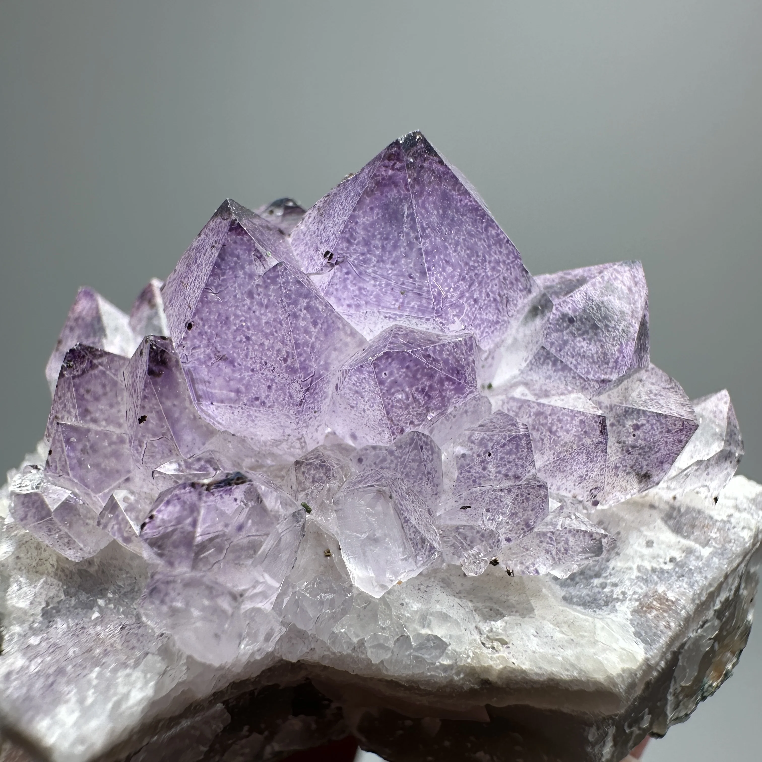 

Natural Amethyst Crystal Herkimer Diamond Mineral Raw Clear Quartz Crystal Reiki Healing Stone Home Decor