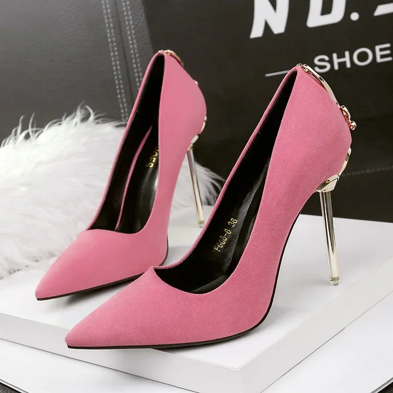 Ladies High Heels Women Shoes Pumps 8CM 10CM High Heel Stiletto Sexy Wedding Shoes Woman 2023 Pumps Black Red tacones mujer